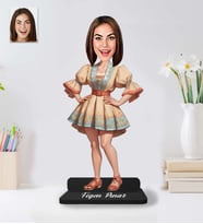 Kişiye Özel Kadın Model Ahşap Biblo-44