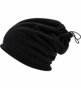 Unisex Polar Bere Boyunluk 2'si 1 Arada Ayarlanabilir Büzgülü Sıcak Tutan Kışlık Siyah Günlük Konfor — Renk: Siyah, Beden: Standart