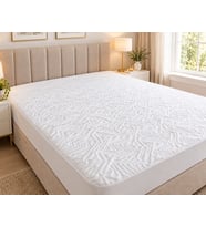 Royam Bambu Kumaş Ultra Sessiz Sıvı Geçirmez Yatak Alezi Fitted Full Kenar Çift Kişilik 160 x 200+35