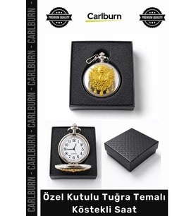 #Saat Antika Görünüm Osmanlı Armalı Nostaljik Şık Hediye Özel Kutulu Tuğra Temalı Köstekli Saat