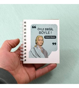 Robert Boyle Esprili Mesajlı Not Defteri Hediyelik