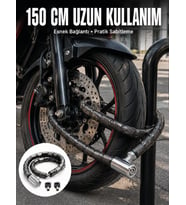 Blok Çelik Halkalı Yapısıyla Üst Düzey Güvenlik Sunan Motosiklet Kilidi
