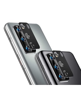 Huawei P40 Uyumlu Zore Kamera Lens Koruyucu Cam Filmi (Siyah)