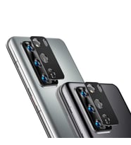 Huawei P40 Uyumlu Zore Kamera Lens Koruyucu Cam Filmi (Siyah)