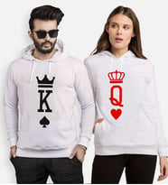 Tshirthane K Q King Queen Sevgili Kombinleri Kapüşonlu Kombini (Tek Ürün Fiyatıdır.)