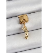 316L Çelik Sallantılı Deniz Atı Model Gold Renk Nomination Charm - TJ-BC1396