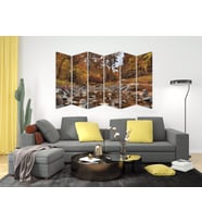AĞAÇLAR ORMAN NEHİR KÖPRÜ MDF TABLO-0655 MODEL-B