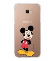 Samsung Galaxy J4 Plus  Kamera Korumalı Kapak Mickey Mouse Tasarımlı  Şeffaf  Kılıf