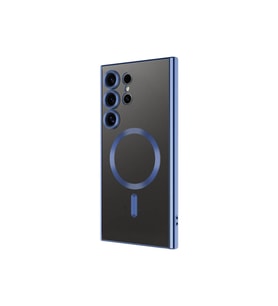 Xiaomi Poco F5 PRO 5G Kılıf Kamera Lens Korumalı Renkli Magsafe Şeffaf Silikon Mavi (Mavi)
