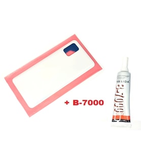 Tkgz Samsung Galaxy A51 A515 Arka Kapak (B-7000) BEYAZ