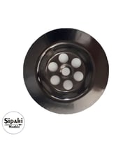 Sipahi Marble Koyu Krom Lavabo Süzgeci