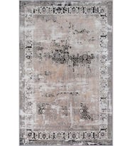 Eliana Home Baskılı, Yıkanabilir Kaymaz Taban Salon Halısı LNA0520 100x150 cm (Kahverengi)