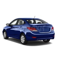 Hyundai Accent Uyumlu Blue Krom Bagaj Alt Çıta 2011 Üzeri