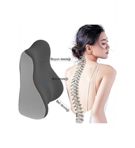Viscoform Curve Ortopedik Bel & Bacak Destek Yastığı – Visco Memory Foam Ergonomik Tasarım