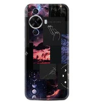 Huawei Nova 12S Kılıf Boutique Baskılı Resimli Ay Pattern Pcode -030