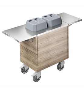 Electrolux Professional Mobil Tabak Dispenseri, 2 Silindirli, Nötr, İki Adet Paslanmaz Çelik Tepsi F33NKW