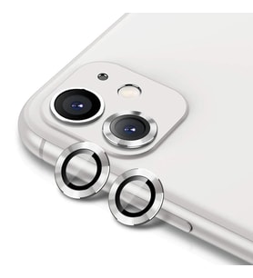 ALLY İPhone 11 6.1 3D Metal Çerçeveli Kamera Lens Koruyucu-(5775) - SSSSSS6831-8659