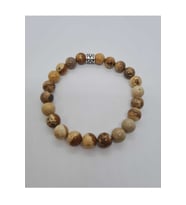 8 MM ODUN JASPER DOĞALTAŞ BİLEKLİK