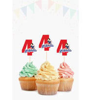 Pamuk Prenses Temalı * 4 (dört) Yaşında Cupcake Süsü '10lu