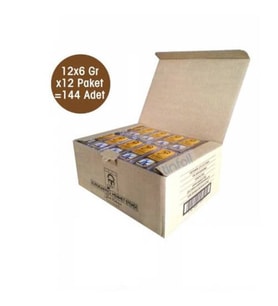 Mehmet Efendi Tek Fincanlık Türk Kahvesi 12x6 gr 12 Paket=144 Adet