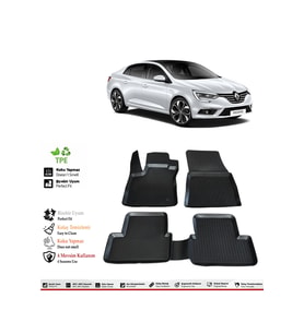 Renault Megane 4 2021 Model 4D Havuzlu Paspas