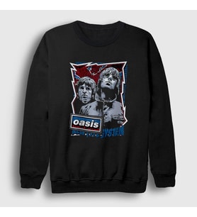Presmono Unisex Siyah Oasis Sweatshirt 100387tt