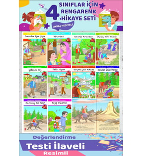 4.Sınıf Okumayı Sevdiren 10 lu Hikaye Seti 7 (80 Sayfa)