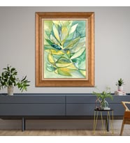 Altın Varaklı Paspartulu Çerçeveli Tablo a278
