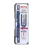 ROTRING TIKKY VERSATİL + MİN + SİLGİ 3'LÜ OKUL SETİ - 0.7 mm MAVİ