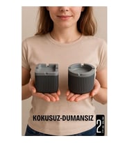 Kokusuz Dumansız Küllük -2 li Küllük Seti Kafe Küllüğü Restoran Küllüğü Masaüstü Küllük