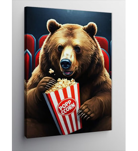 Kanvas Tablo Sinema Ayısı