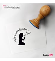 Kişiye Özel Kitap Damgası Kitap Mührü Kaşe Kitap Mühür Özel Damga 139