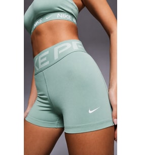 Nike Pro Dri Fit Sculpt High Rise 3" Legging Shorts Kadın Yüksek Bel Tayt Şort Yeşil
