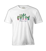 You Get Stuck by a Cactus Beyaz Erkek Tshirt