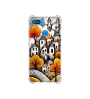 PrintiFy Xiaomi Mi8 Lite ile Uyumlu Düşlerin Dansı Serisi Göçebe Şatolar Tasarımlı Uv Baskılı Köşe Korumalı Antişok Kılıf