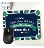 Kişiye Özel Babalar Günü Mesajlı Hediye Mousepad