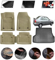 Hyundai Accent Admire 2000-2005 Uyumlu Paspas Araca Özel Bagaj Havuzu MBS Bej
