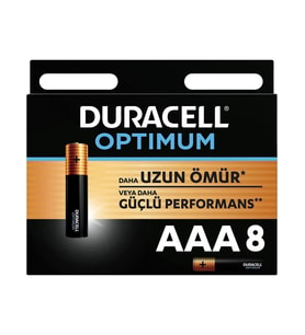 Duracell Optimum Aaa  Pil, 1.5 V LR03 MX2400, 8’li Paket