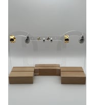 Arnes Jewelry Çelik Yıldızlı Halka 4 Çift Set Küpe