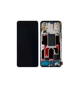 Oppo Reno 5 Lite ile Uyumlu Oled Ekran Dokunmatik Çıtalı CPH2205 (Siyah)