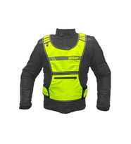 Forte Gt Xbyc 1179 Motosiklet Reflektif Yelek Yanları Ayarlanabilir Cırtlı 2XL-6XL Beden (Siyah)