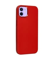 İphone 12 Kılıf Asya Deri  - Kırmızı