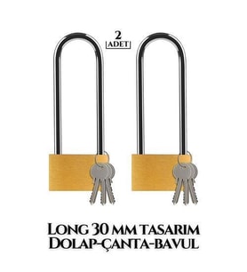 TransForMacion Long 30 mm Dolap Çanta Bavul Kilidi 2 ADET 718882