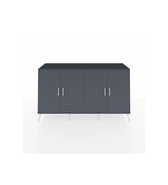 Kronos Konsol 6 Raflı 4 Kapaklı 176x59x99 Antrasit-Antrasit/Çam