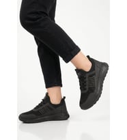 Walkway Füme Fileli Hafif Esnek Kilit Bağcıklı Unisex Spor Ayakkabı Motano G