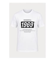 Trender Baskı Süpreme Beyaz Erkek T-Shirt 226-22 1969