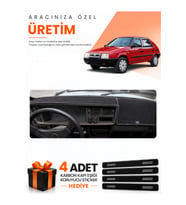 SKODA FAVORİT (1987-1995) Uyumlu Torpido Koruma Örtüsü Oto Kılıfı - Siyah