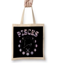 Zodiac Sign Pisces Bez Çanta Uzun Saplı