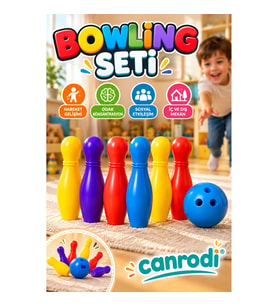 Renkli Çocuk Bowling Seti – İç ve Dış Mekan Aktivite Oyuncağı