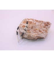 Gümüş Kazaziye Üç Toplu Bileklik : Gümüş - 19 cm : Gümüş - 18 cm : Gümüş - 17 cm : Siyah - 21 cm : Siyah - 20 cm : Siyah - 18 cm (Gümüş)
